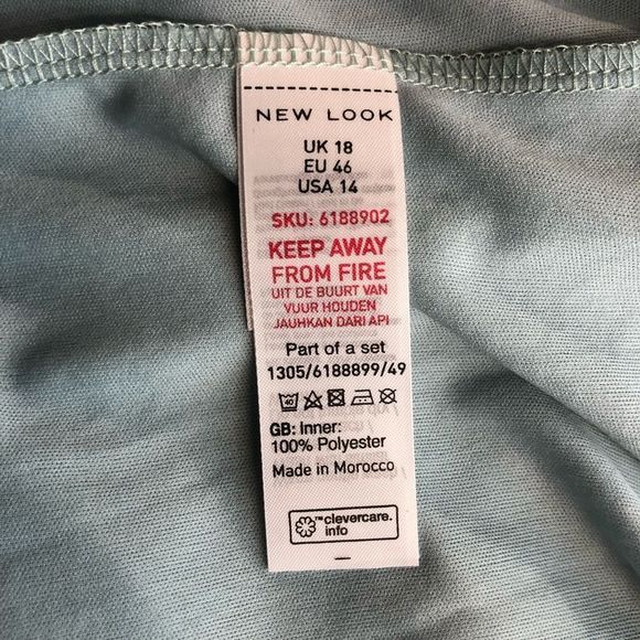 New Look Mesh Frill Blue Floral Ruffle Dress NWT - Picture 11 of 15